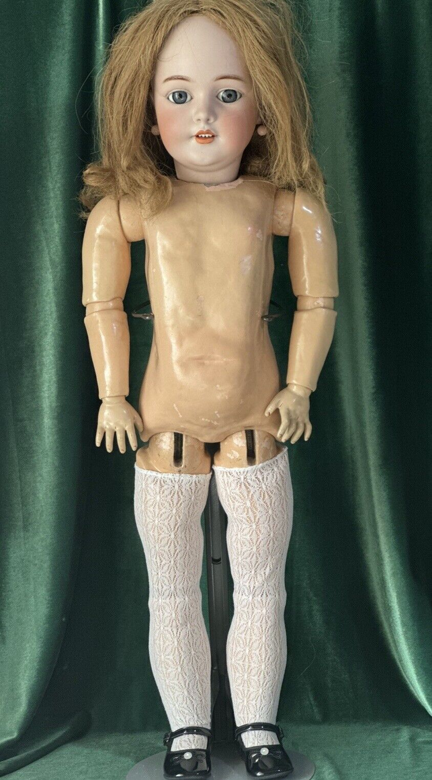 Rare Mold 1269 Dept by Simon Halbig Antique German 31” Doll Bisque Head