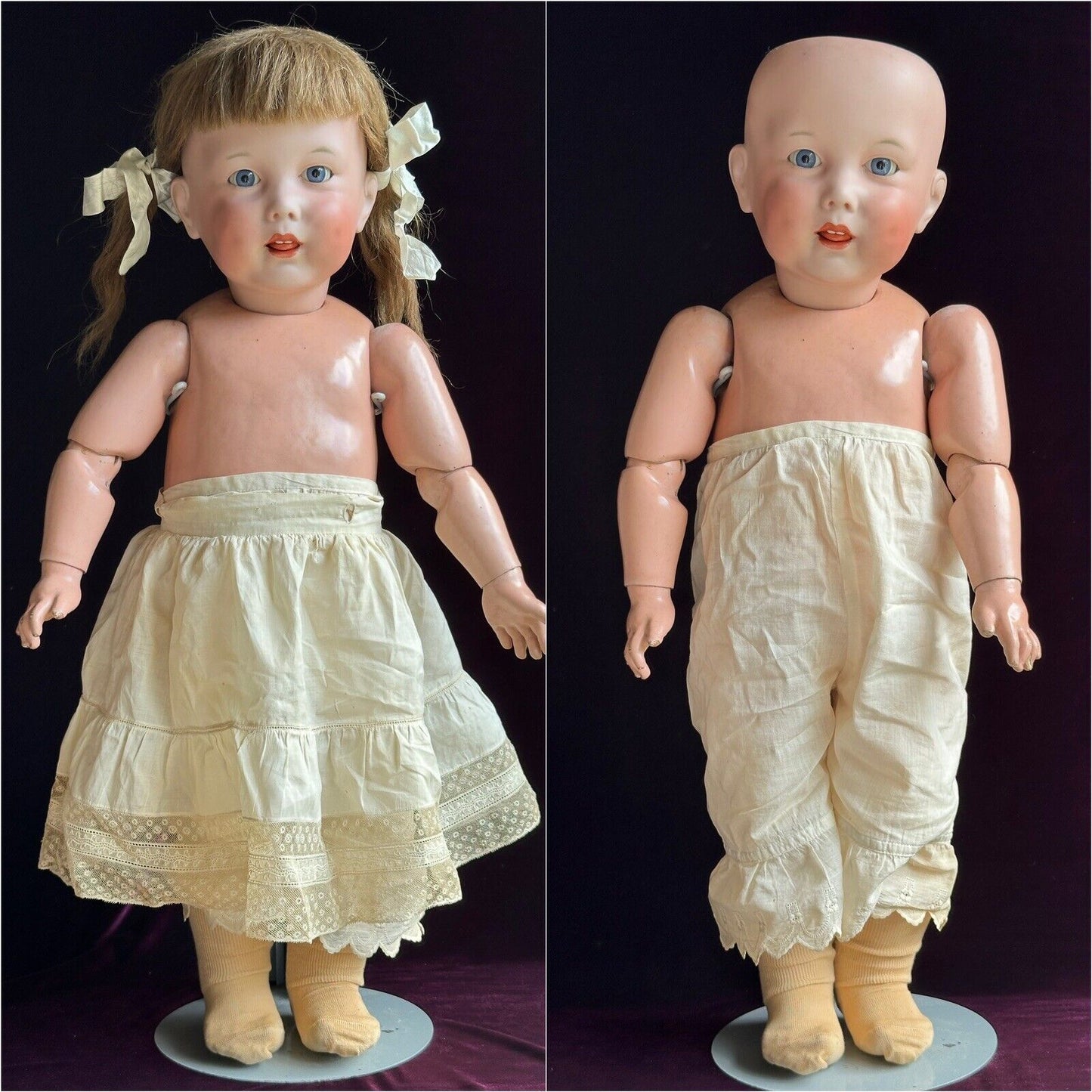 Lifesize Antique French 27” SFBJ 251 Toddler Character Doll