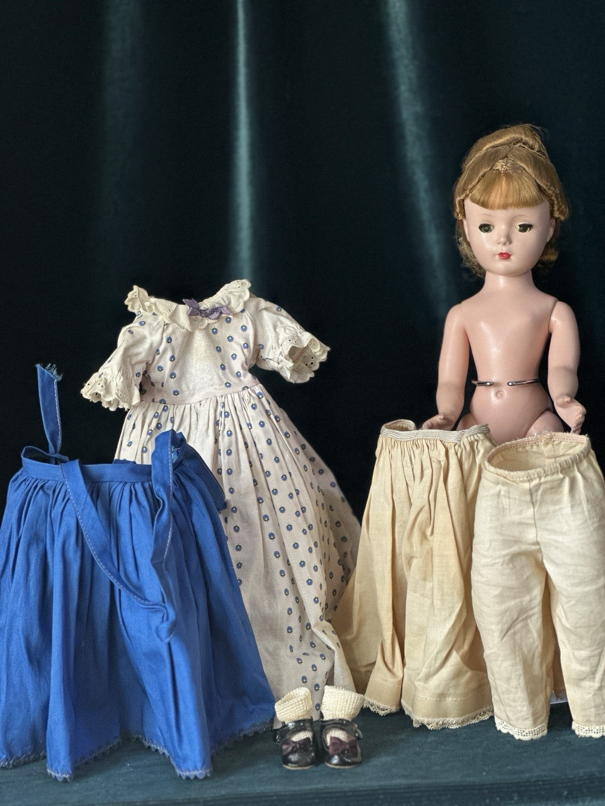 Lot of 5 Vintage 1950s Madame Alexander Little Women 14" Dolls Tagged Dresses