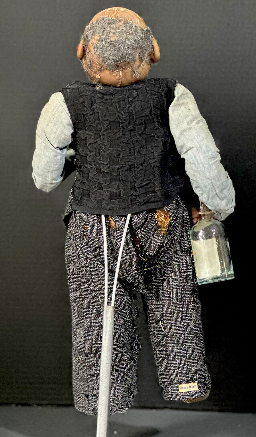 RARE Original French Bernard Ravca Stockinette Portrait Doll Of Paul-Henri Spaak