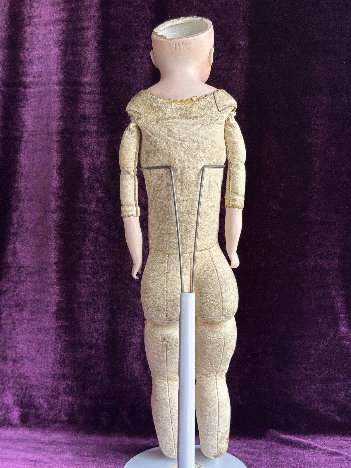 Antique German 21” Kestner Alphabet Series Closed Mouth Bisque Head Doll