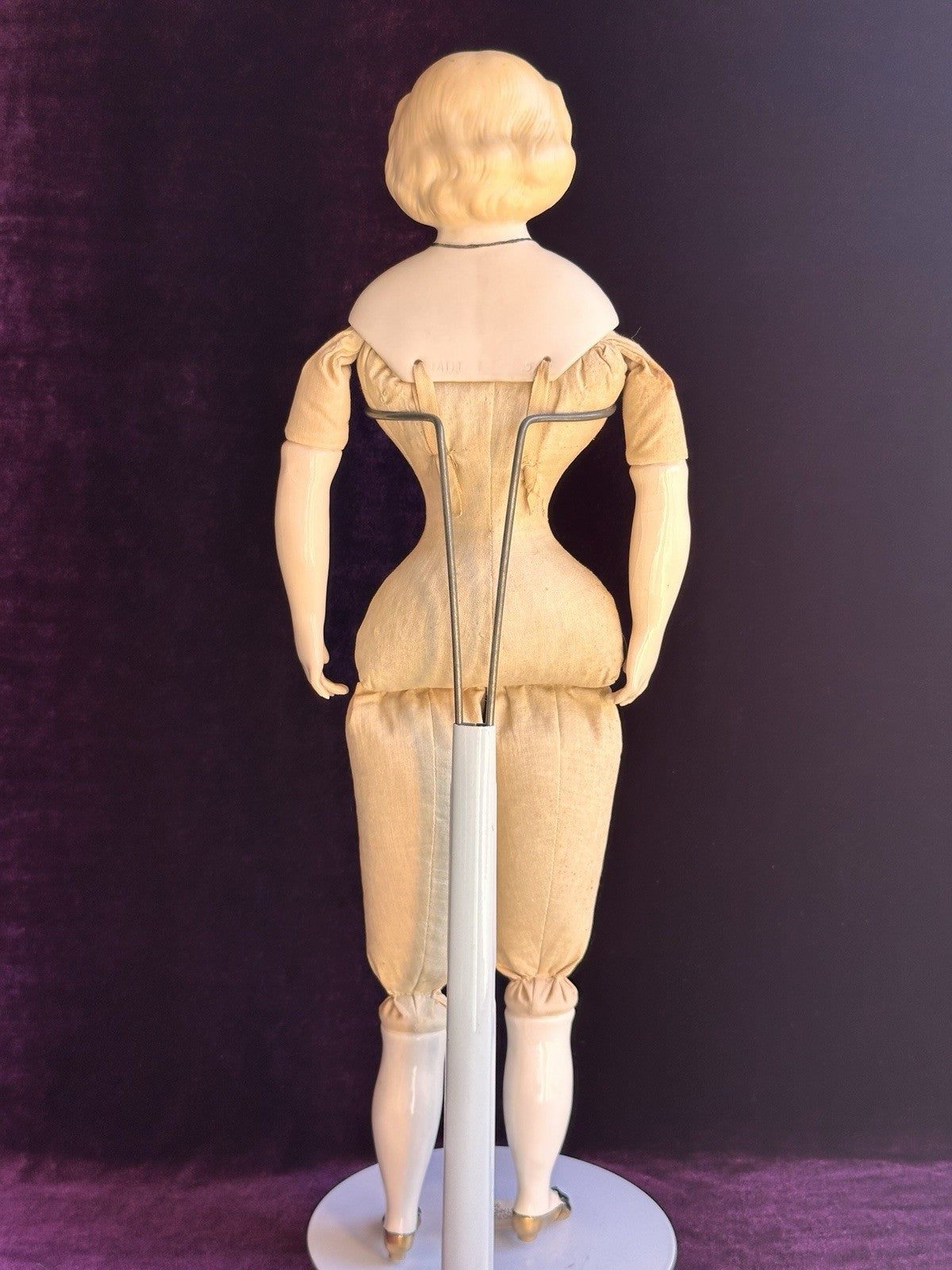 Vintage 1957 18” Reproduction of Antique German China Parian Fashion Doll