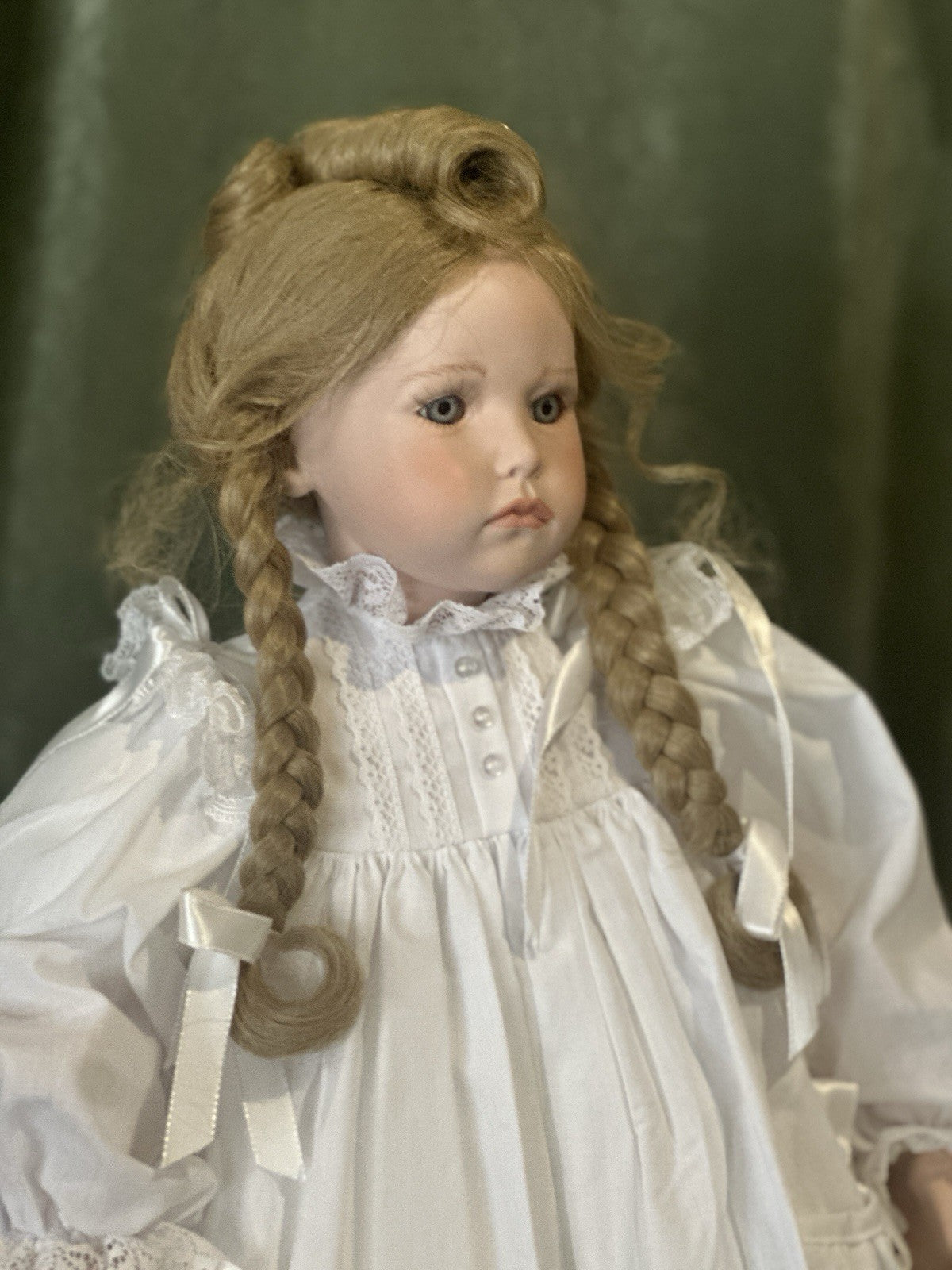 MIB Artist Hildegard Gunzel Porcelain 24” Doll “Tricia” LE 500 Box/COA/Tag
