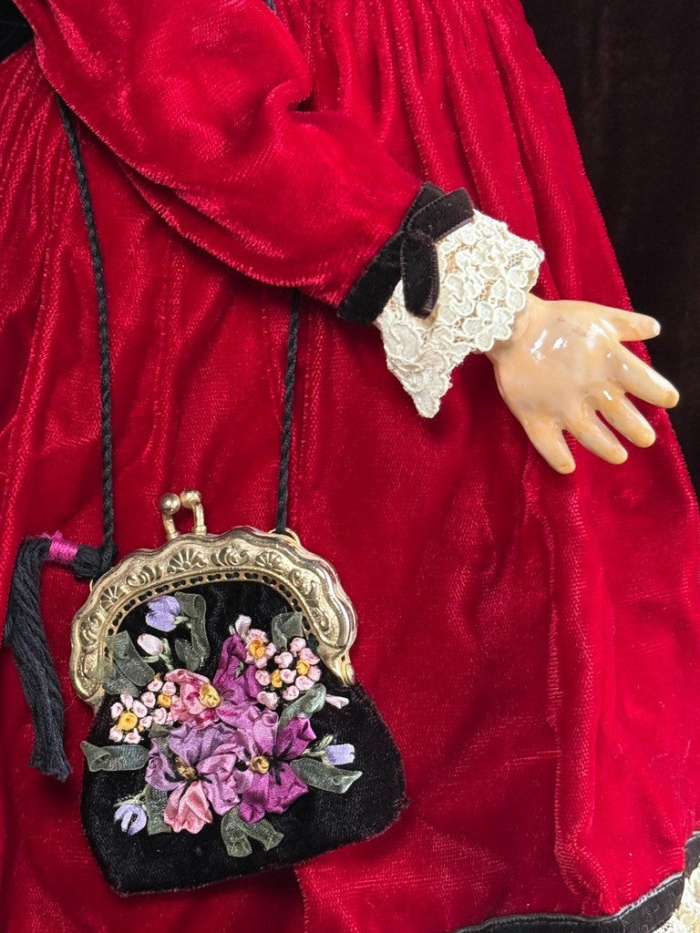 Antique German 22” Goebel B3 Bisque Head Composition Body Doll