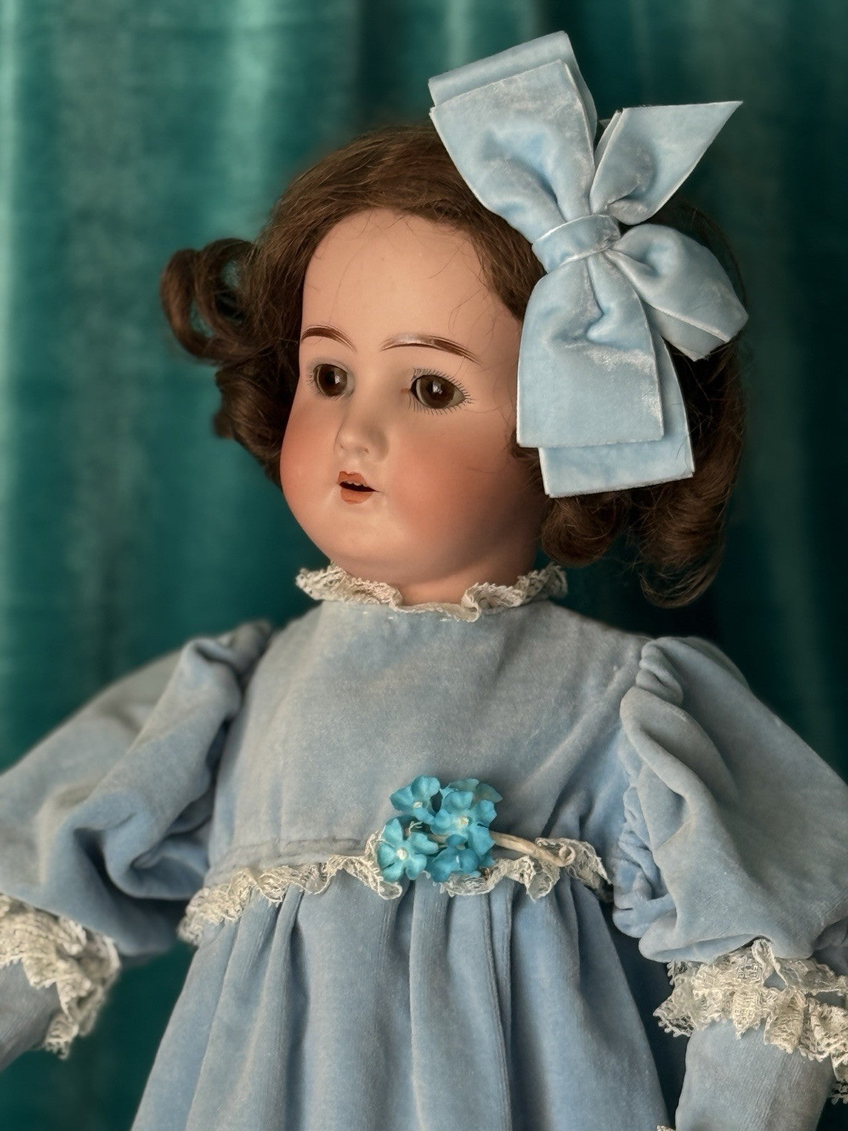 Antique German Goebel B3 22” Doll Bisque Head Composition Body