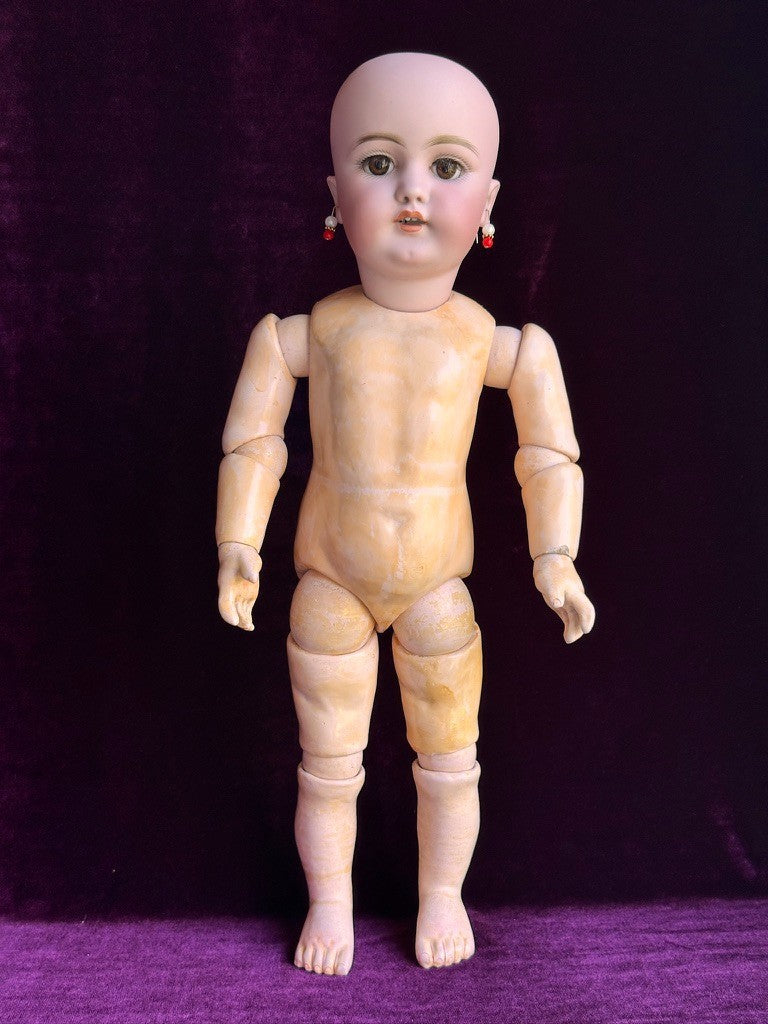 Rare Early Antique German 18” Kestner 189 Bisque Head Doll Composition Body