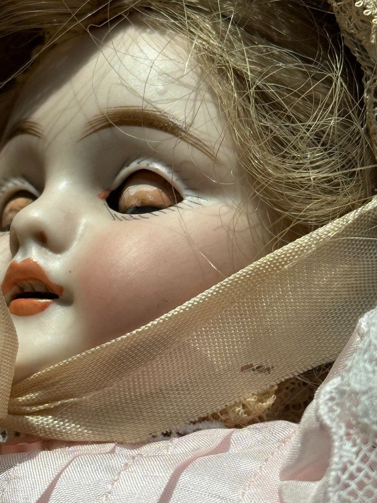 Early Antique German 13” Kestner 143 Bisque Shoulder Head Doll