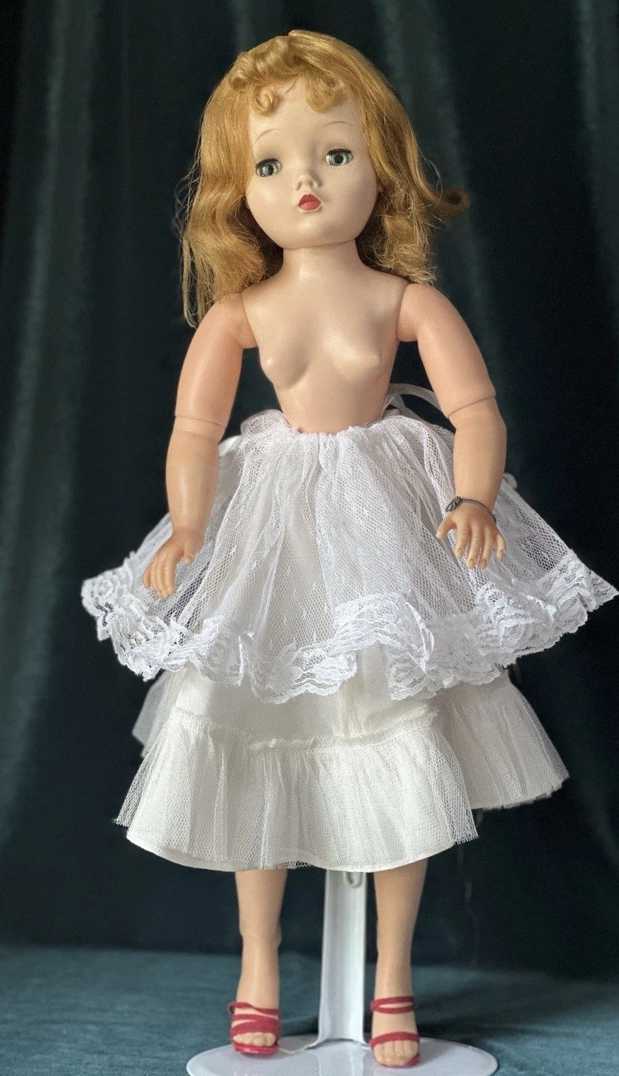 Vintage 1950’s Madame Alexander 20” Cissy Hard Plastic Doll Tagged Dress