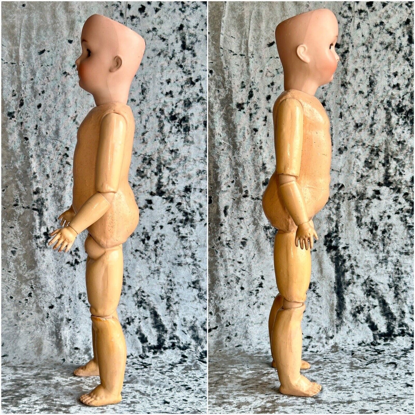 Antique German 22” Alt Beck Gottschalck (?) 136/9 Bisque Head Doll
