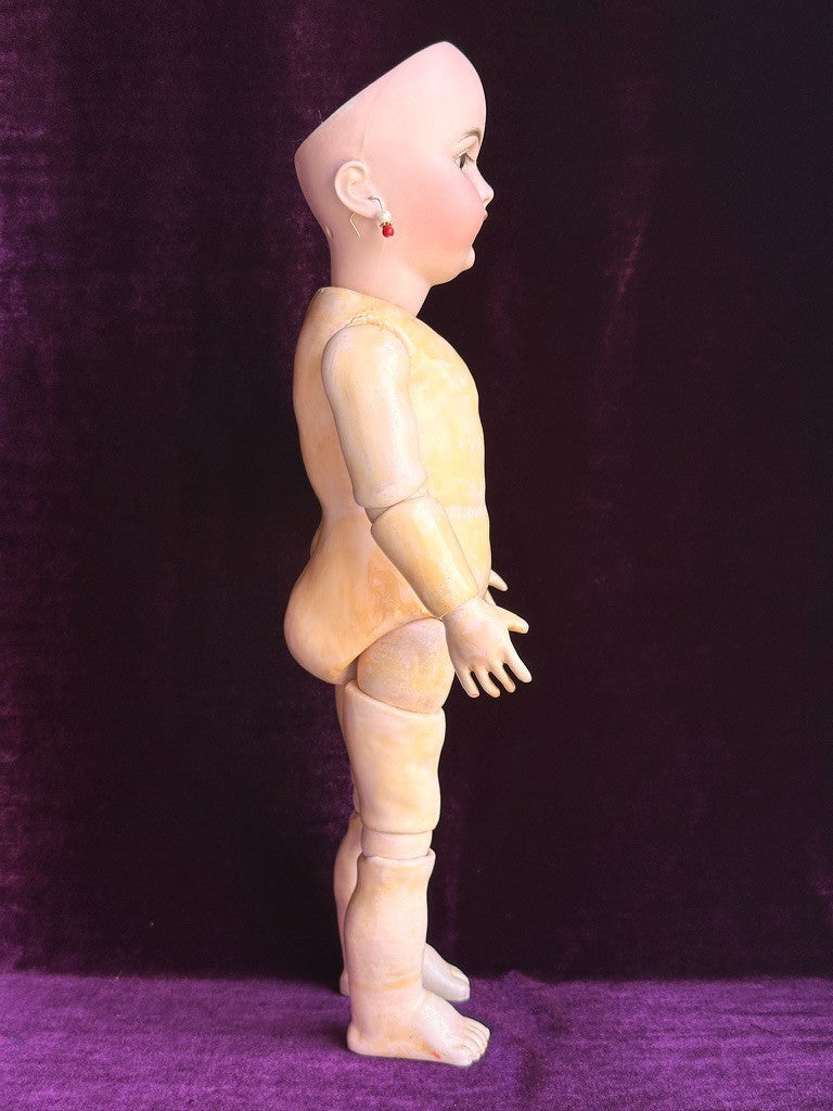 Rare Early Antique German 18” Kestner 189 Bisque Head Doll Composition Body