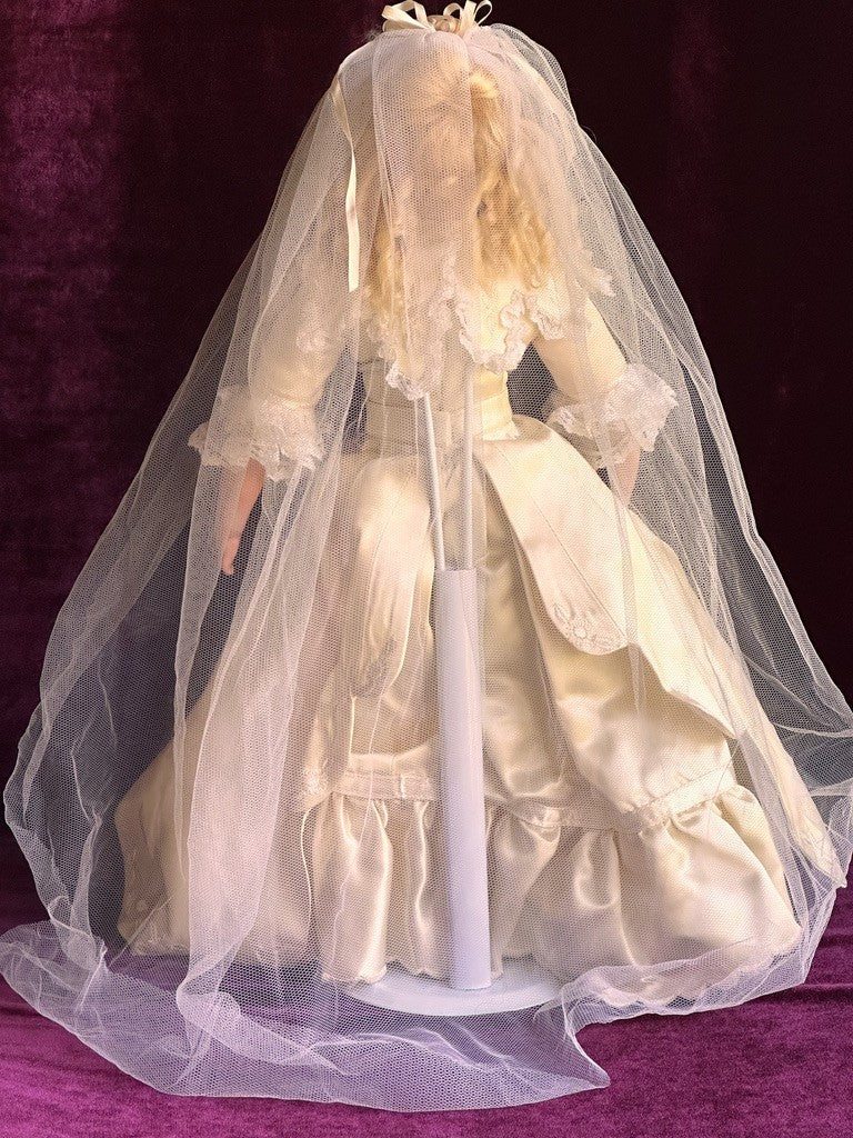 Vintage Porcelain 15” Reproduction of Antique French Gaultier Fashion Bride Doll
