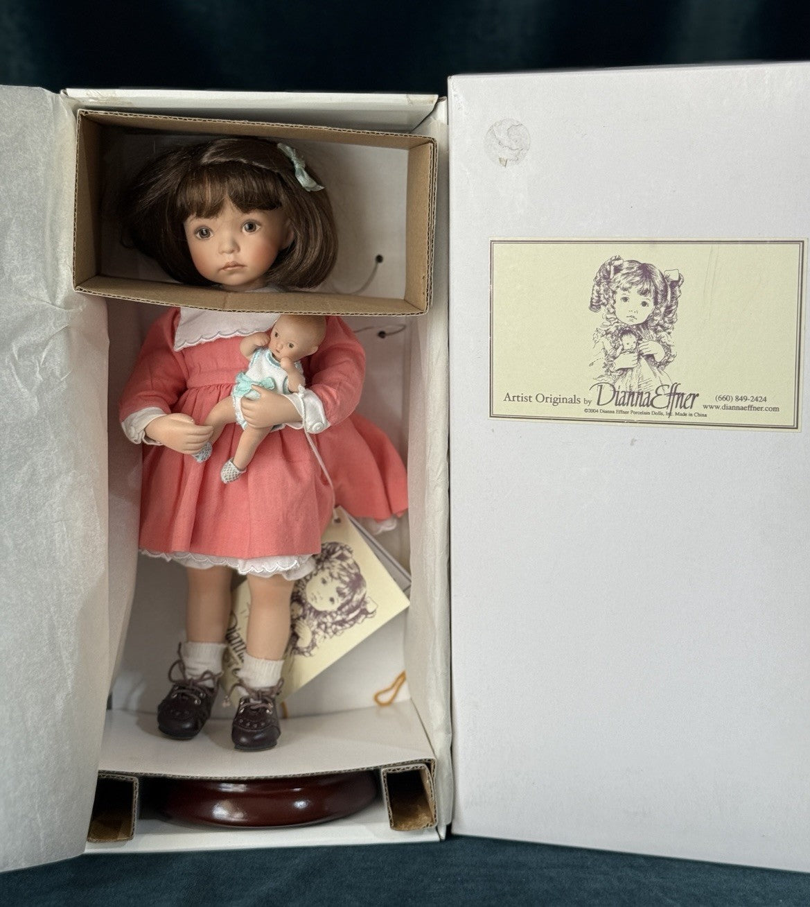 Dianna Effner Little Playmates Doll “Jenny I” 10.5” Porcelain UFDC Doll LE 160
