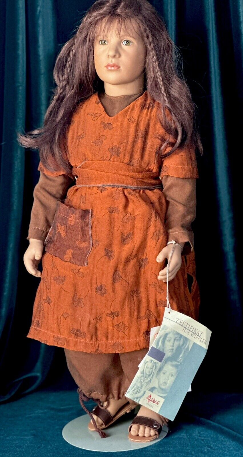 Collectible 24” Sigikid Vinyl Doll by Artist Ilse Wippler LE 100 with Tag