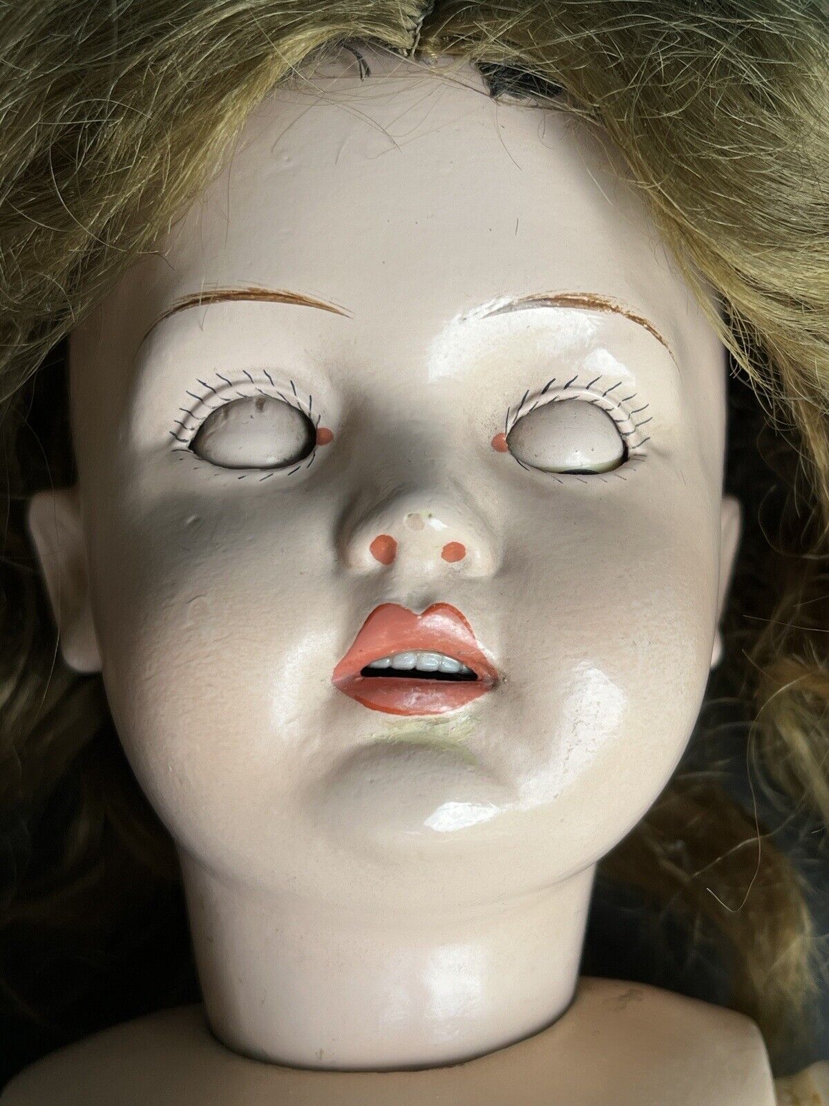 Rare Antique American 20” Composition Doll by F.A.M. Doll Company