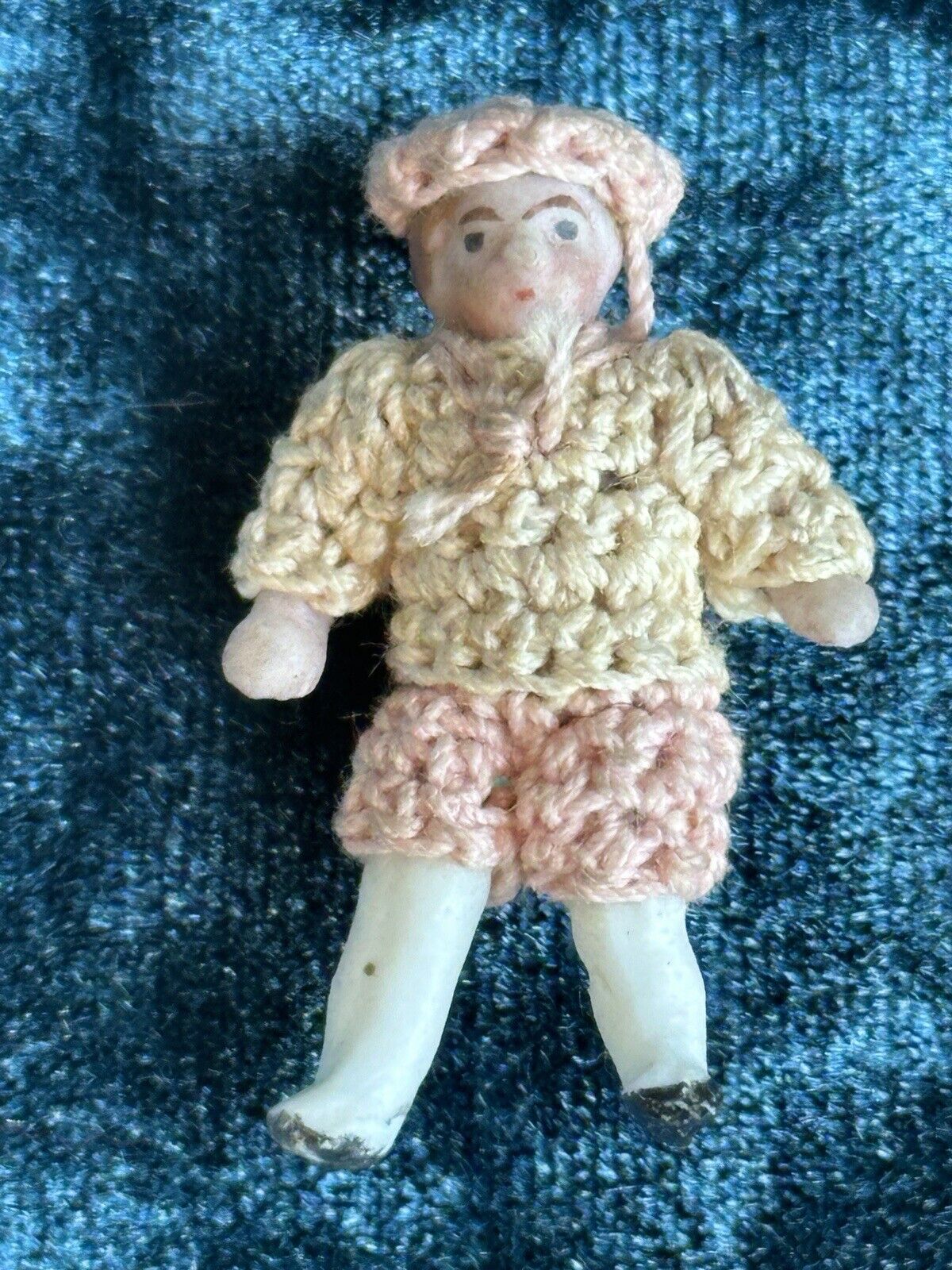 Antique German Hertwig Carl Horn Hansel Gretel Miniature Character Bisque Dolls
