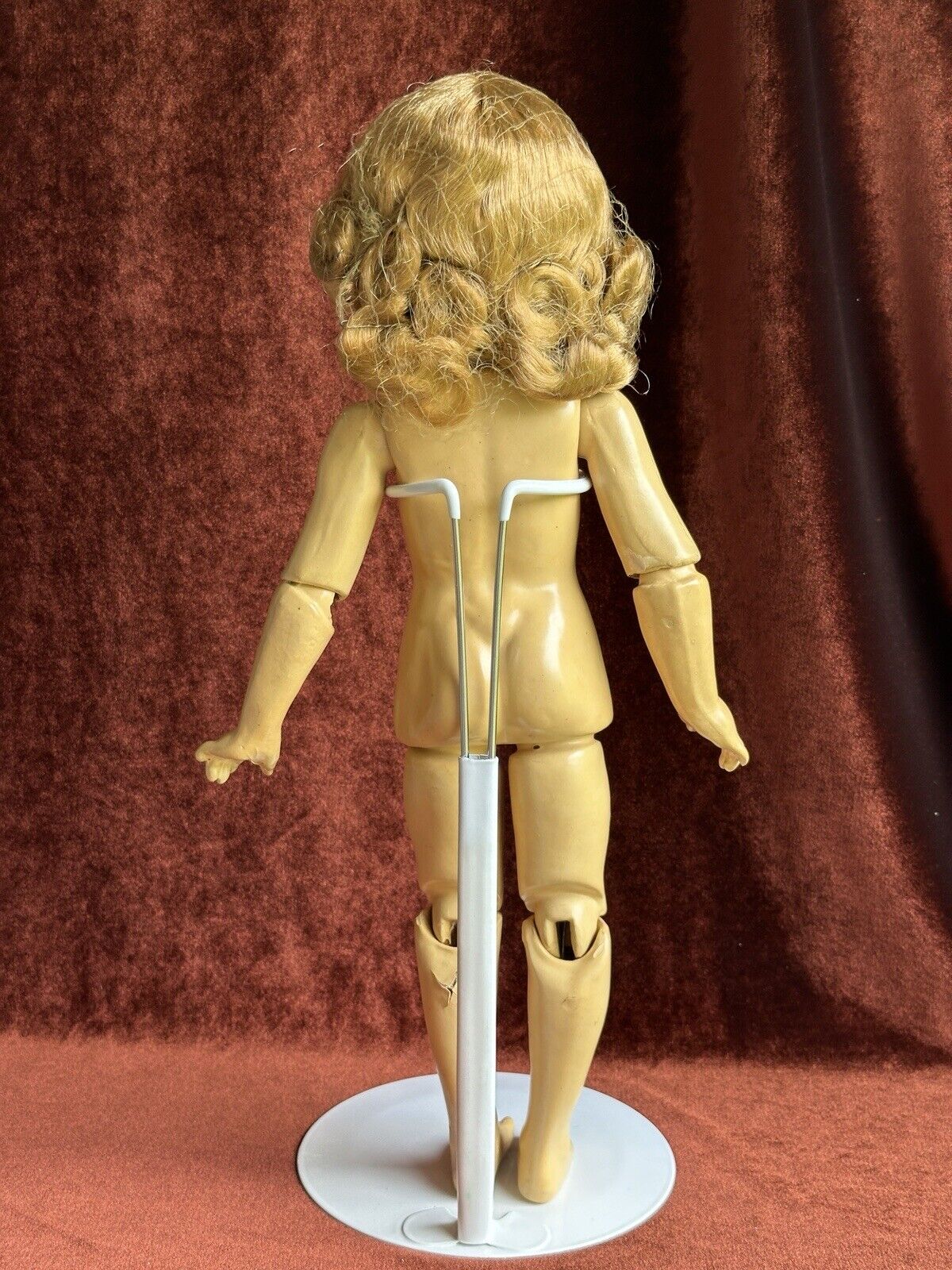 Unidentified Antique 19” American (?) German (?) Composition Jointed Girl Doll