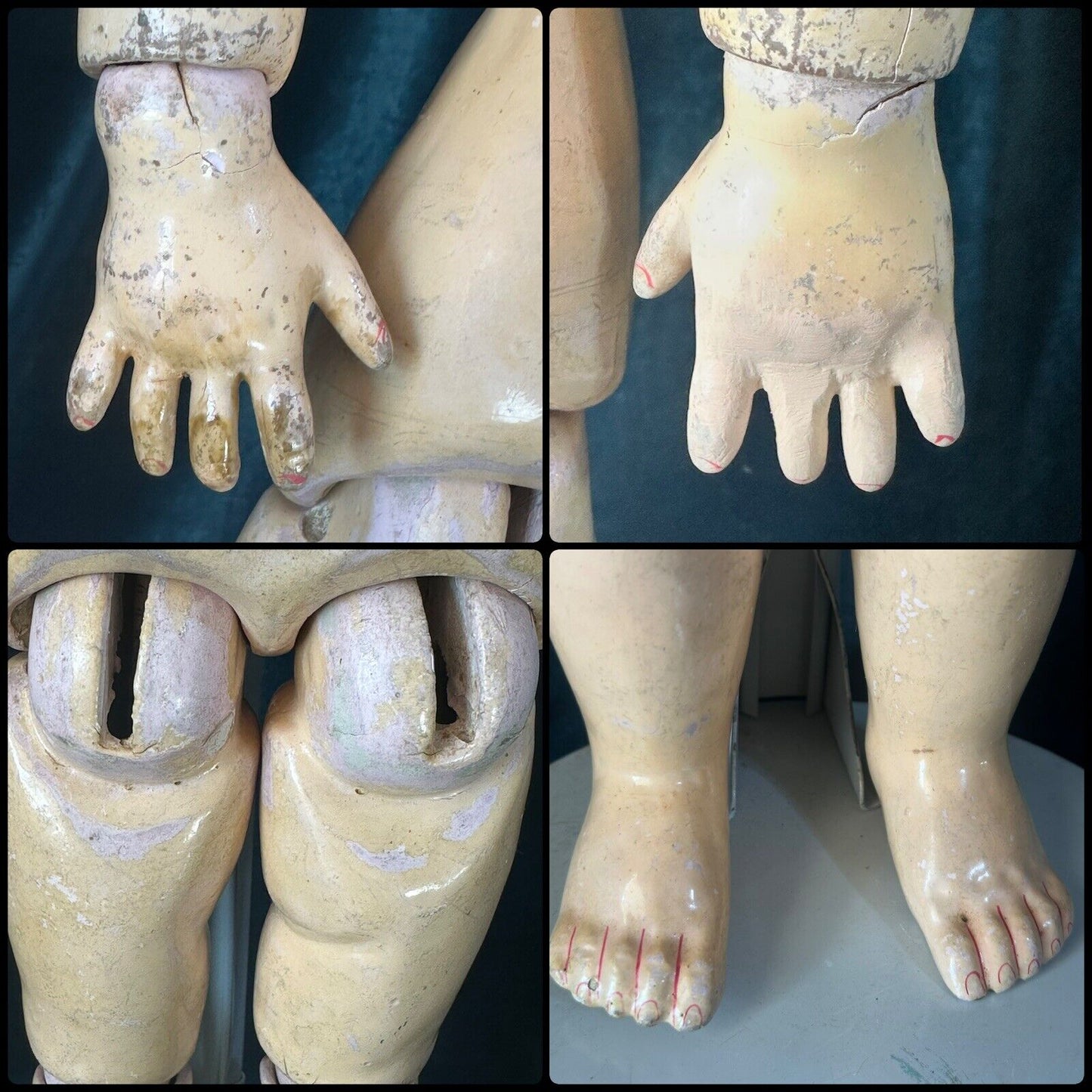 Antique German Heinrich Handwerck Mold Dep 109 Bisque Head 23” Doll