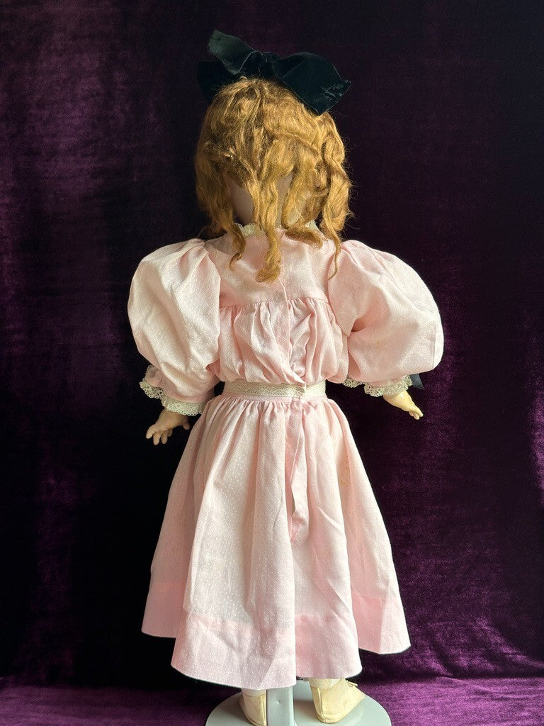 Antique German 26” JDK Kestner 214 Bisque Head Doll Composition Body