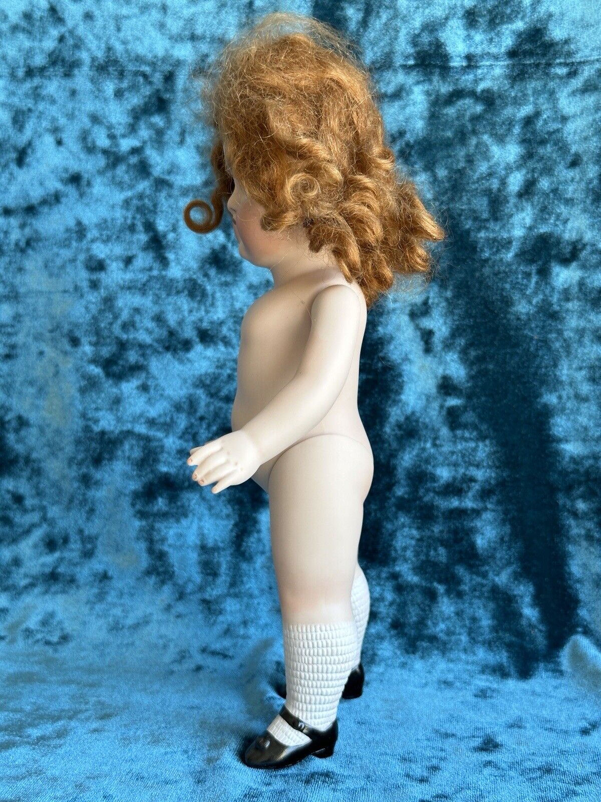 All Porcelain 9.5” Reproduction of Antique German Kestner Mignonette Doll