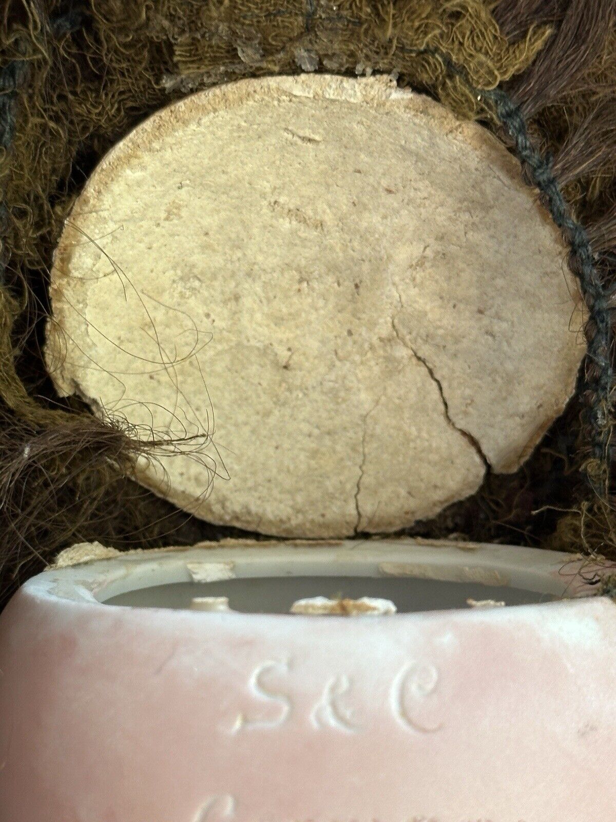 Antique German 22” Franz Schmidt S & C Simon Halbig Bisque Head Doll