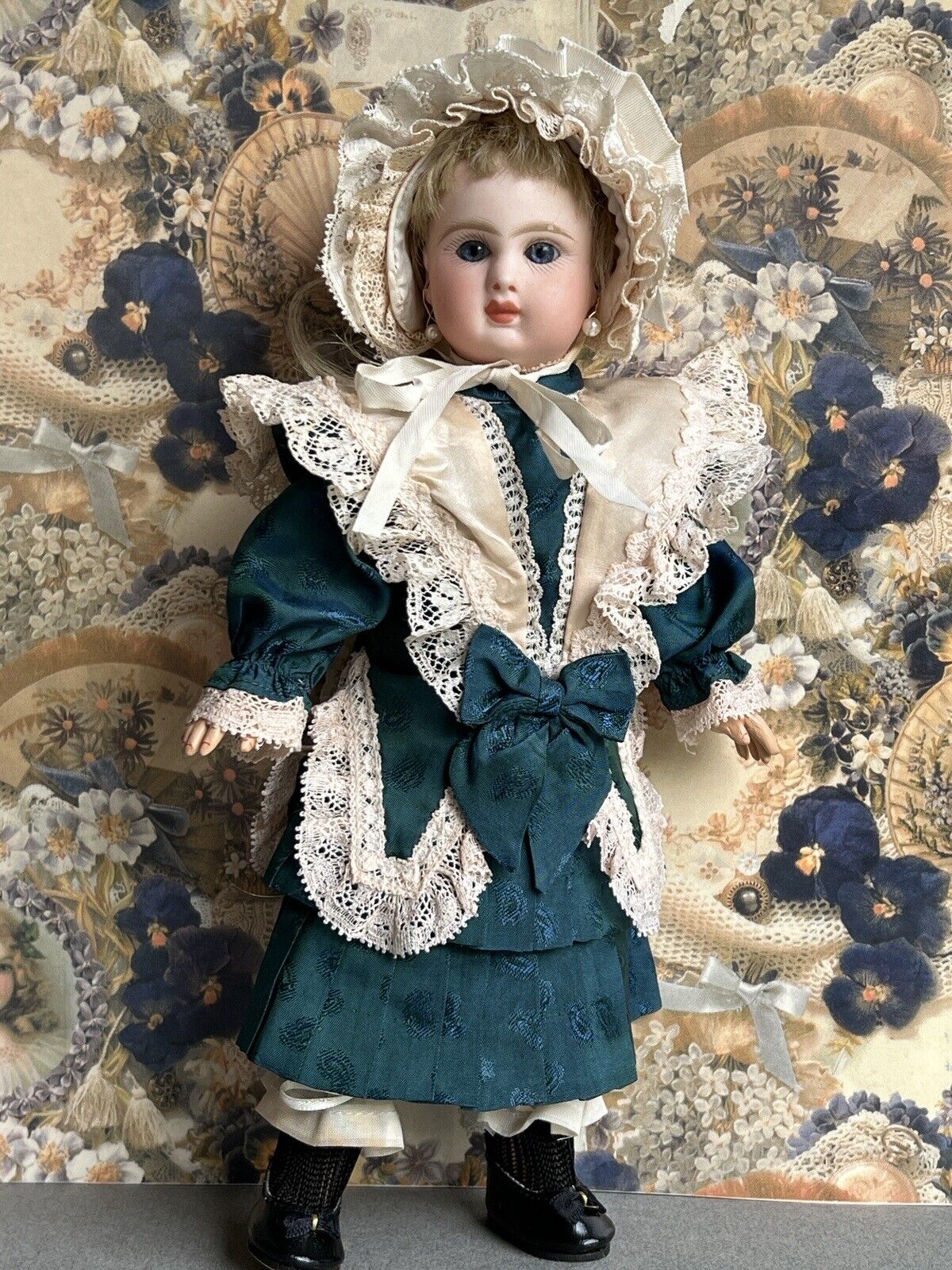 Antique French 10” Jules Steiner Bebe Le Parisien A 2 Bisque Head Doll