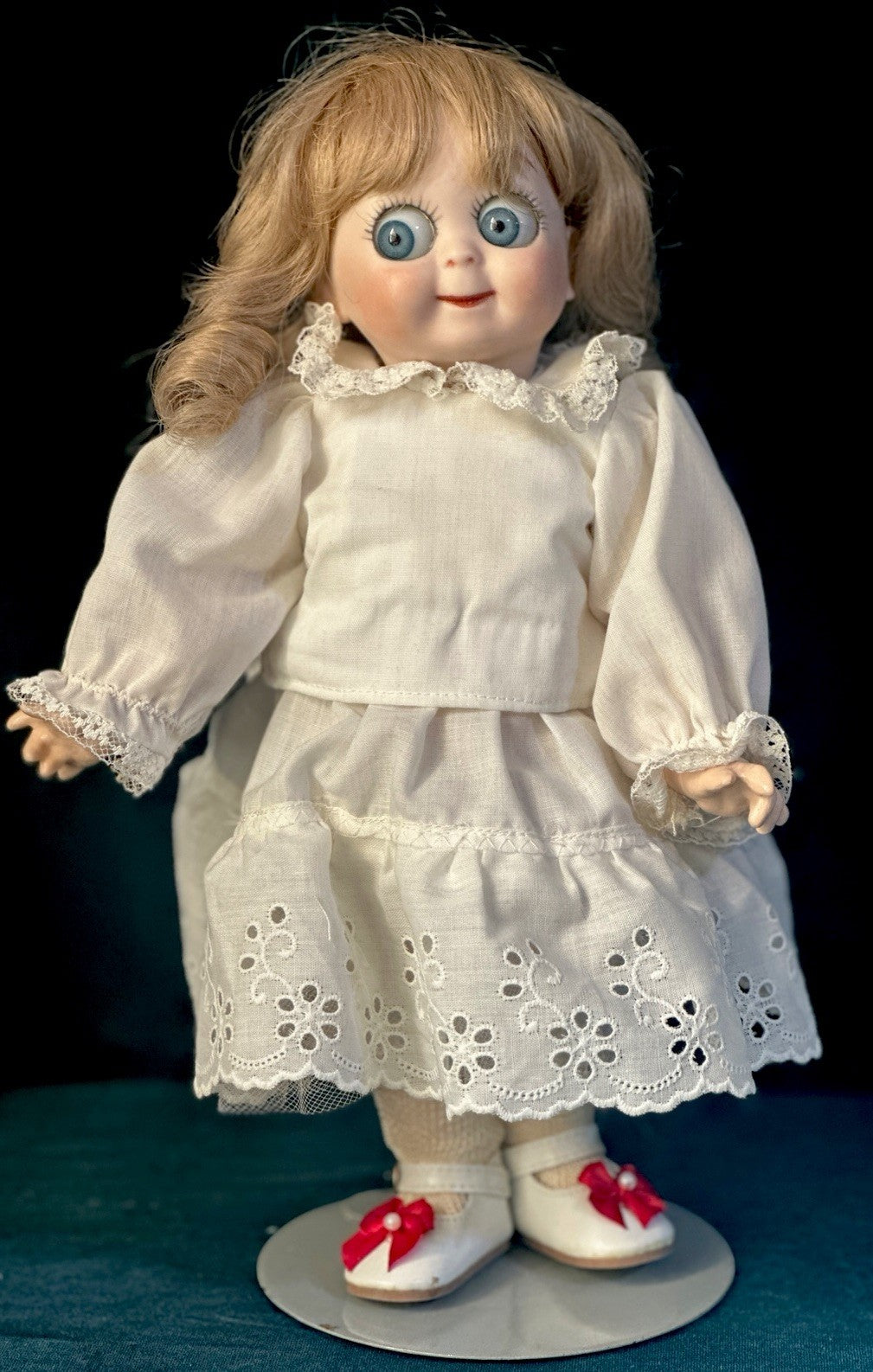 Lot Of 2 Vintage Reproduction of Antique German JDK 221 Googly Eyes 11” Dolls