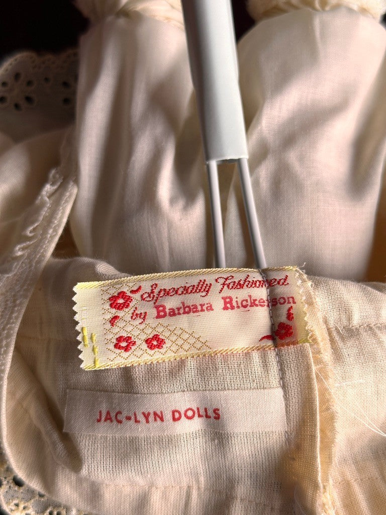 Vintage 16.5" Porcelain Composition Reproduction of Antique French Jumeau Doll