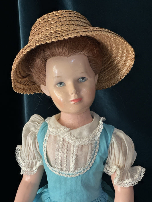 Rare Vintage 1940’s Composition 20” Monica Hollywood Doll For Restoration
