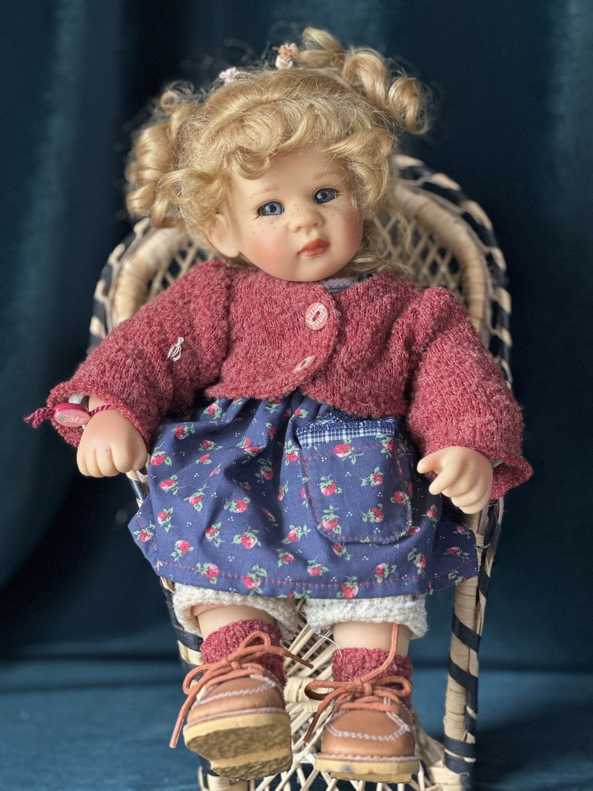 Collectible Artist Vinyl 14” Doll By Susi Eimer For Gotz Company