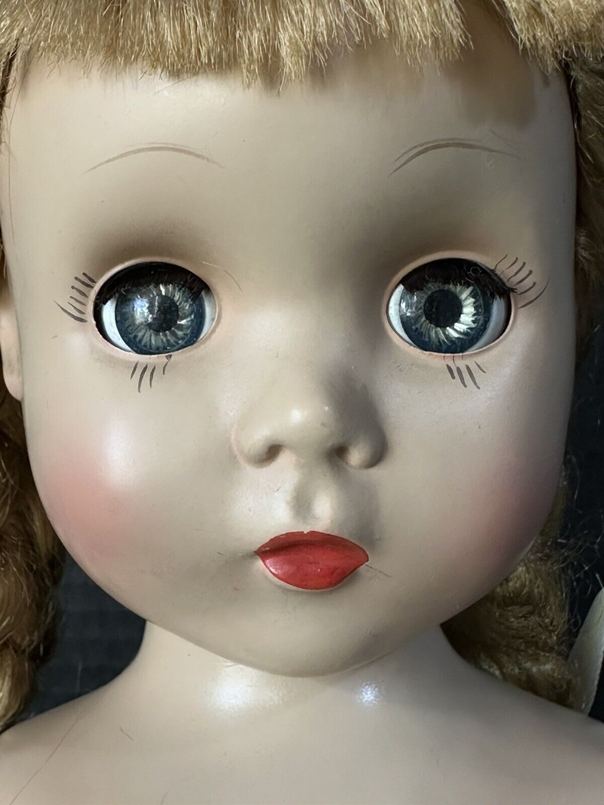 Vintage Madame Alexander 16” Polly Pigtails Hard Plastic Doll Tagged Outfit