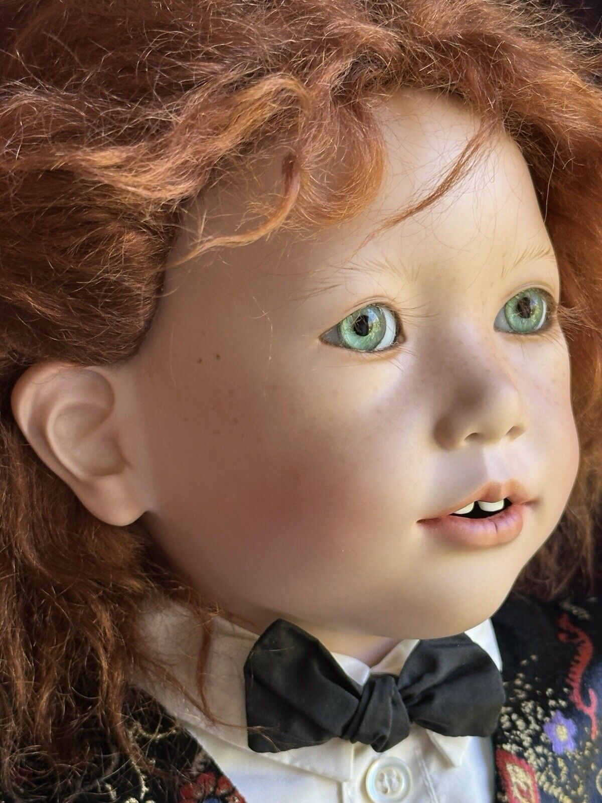 Lifelike Collectible 26” Porcelain Sam Boy Doll by Annette Himstedt LE 95