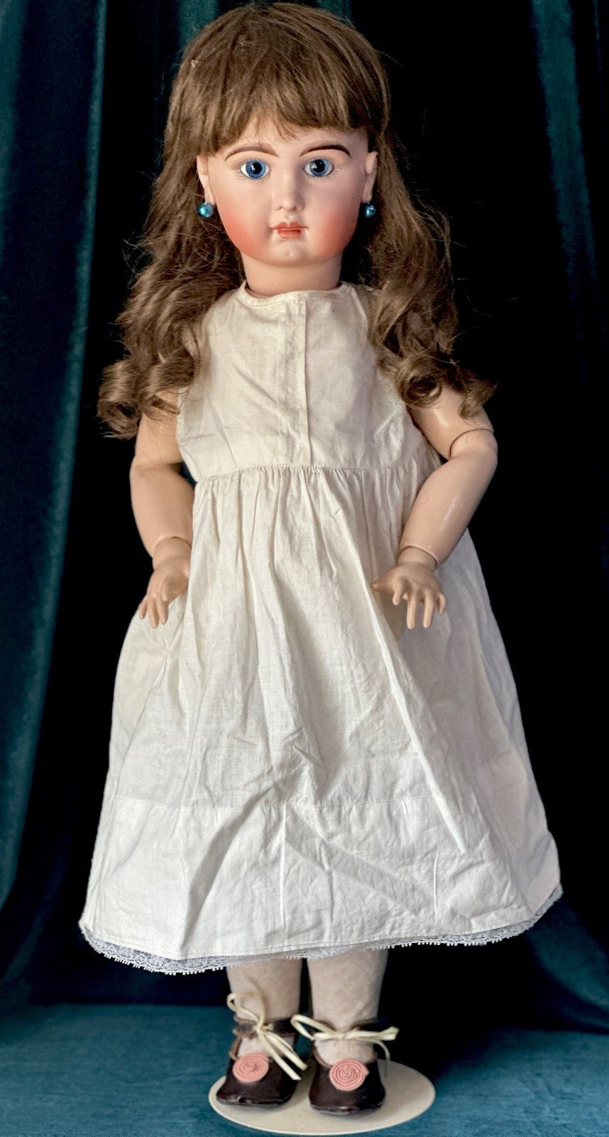 Artist Reproduction of French Jumeau 27” Doll Porcelain Head Seeley Body