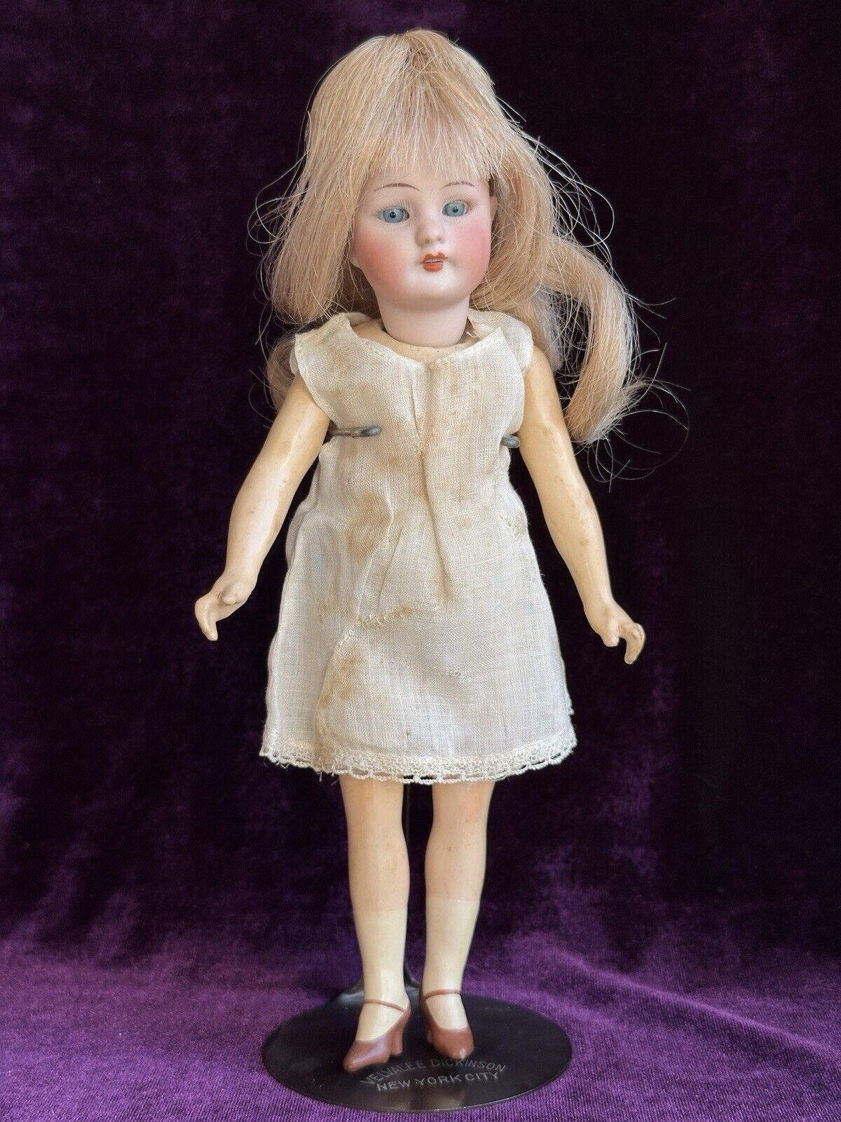 Antique German 8.75” Simon Halbig 1078 Bisque Head Flapper Body Doll