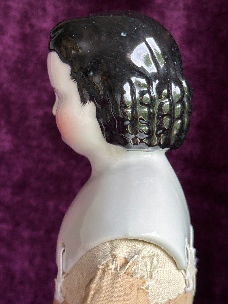 Antique German 15” Adelina Patty China Shoulder Head Doll