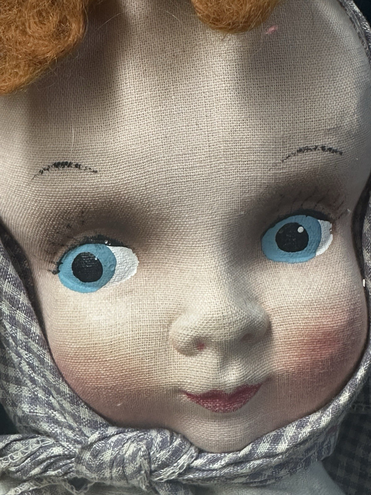 Lot Of 3 Vintage Stuffed Cloth 16”; 22” and 33” Dolls