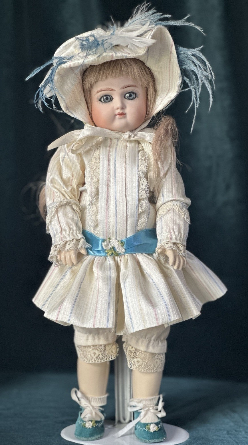 Artist Reproduction of Antique French 14” Doll Porcelain Head Seeley Body