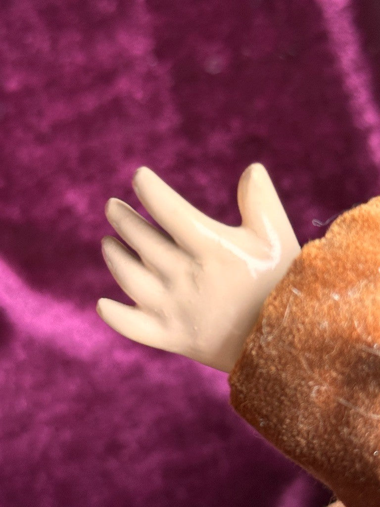 Vintage 16.5" Porcelain Composition Reproduction of Antique French Jumeau Doll