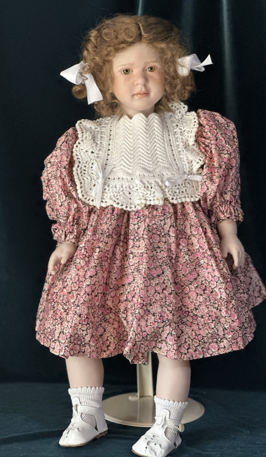 Collectible Artist 24” Porcelain Doll “Anne” by Ruth Treffeisen LE 100 COA