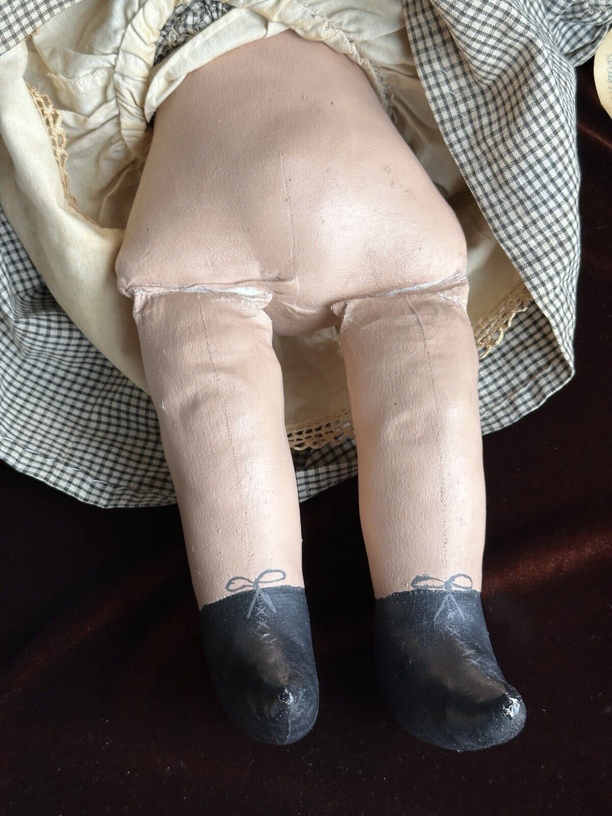 Vintage 18” Cloth Artist Reproduction of Antique Izannah Walker Victoria Doll