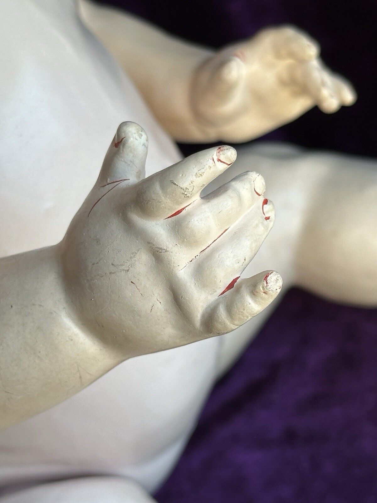 Large Antique German 23” Armand Marseille 990 Bisque Head Baby Doll