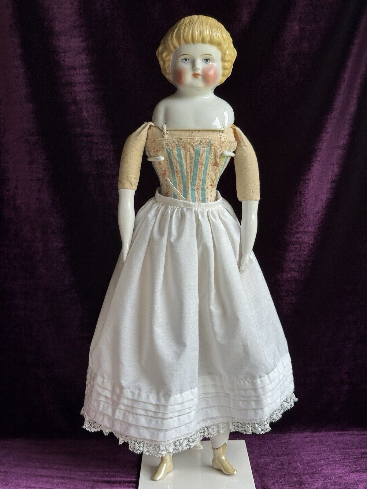 Large Antique German 25” Alt Beck Gottschalck 1000 Highland Mary China Doll