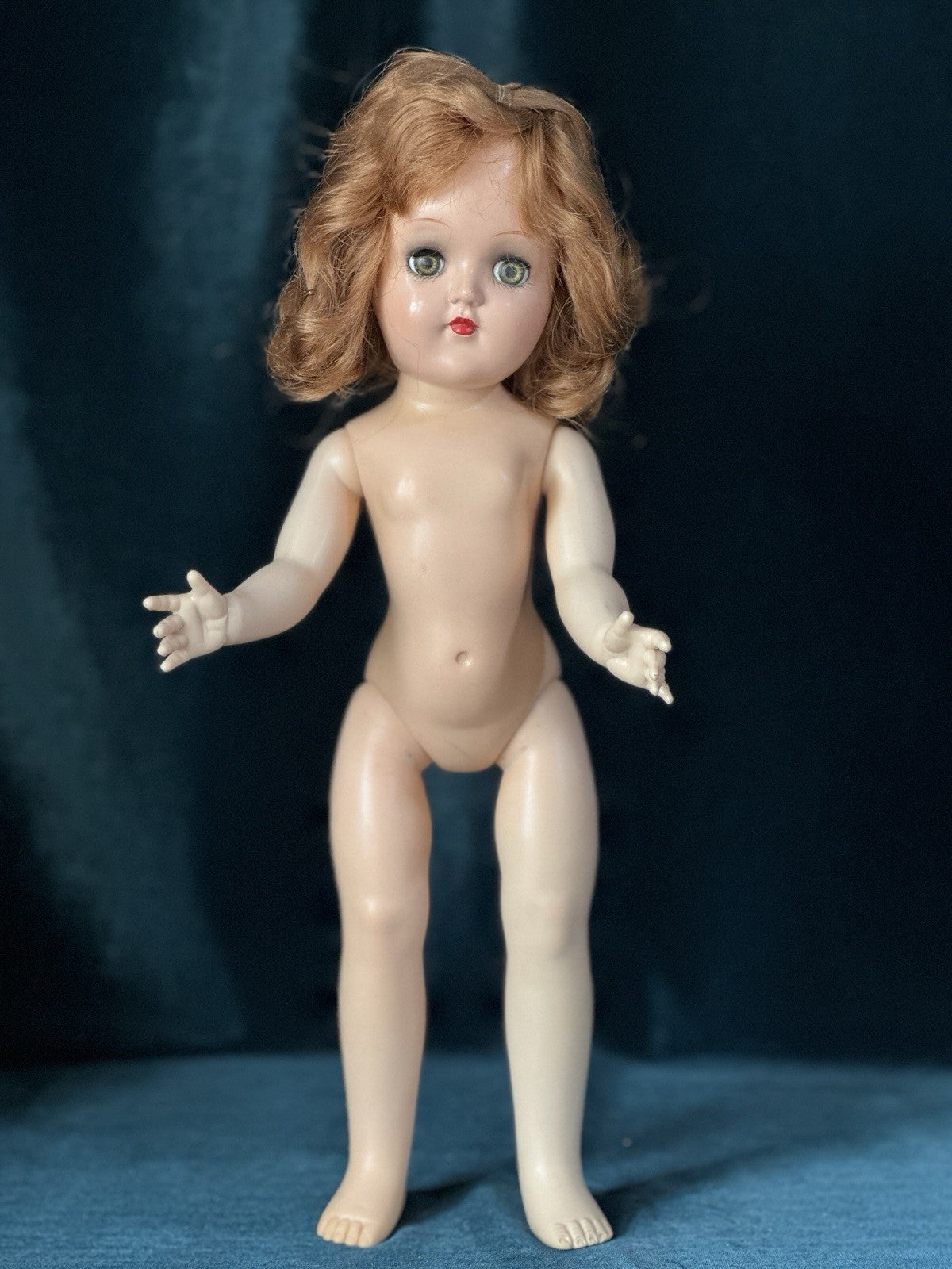 Lot Of 2 Vintage Hard Plastic Ideal Toni Dolls P-90 And P-91