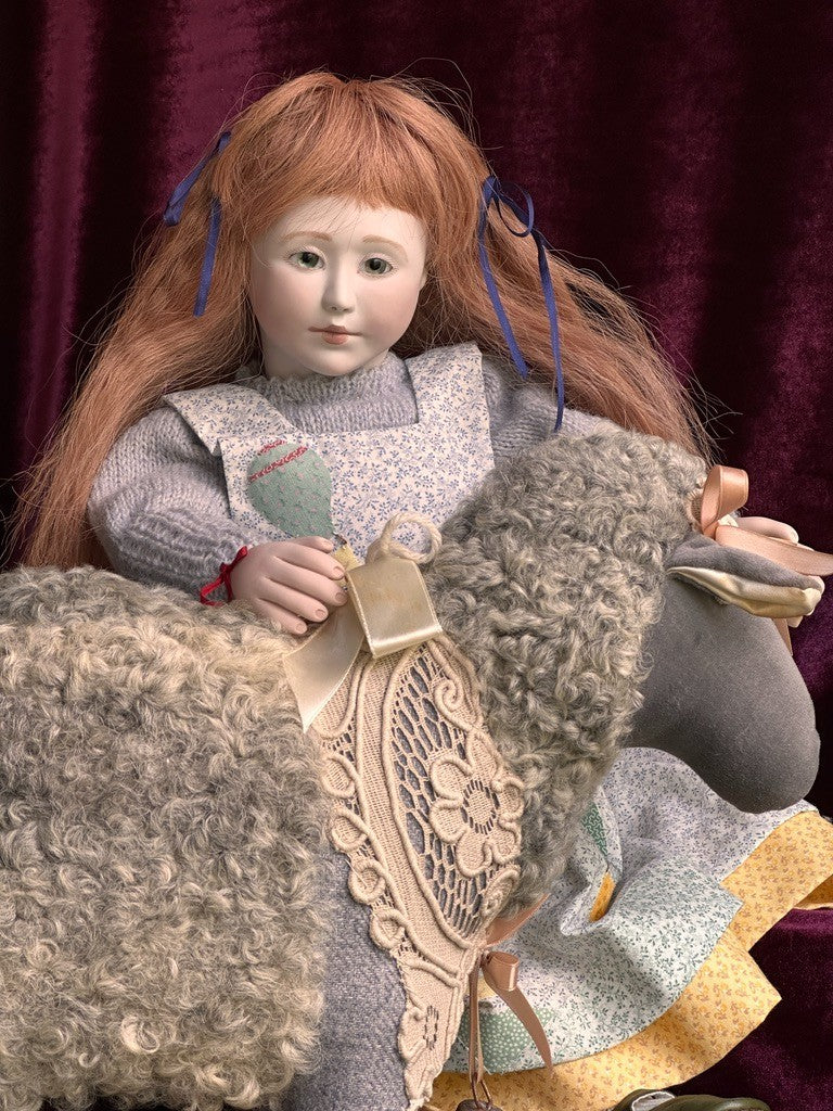 Large Collectible 20" Wooden/Porcelain Lynne & Michael Roche Claudine LE Doll