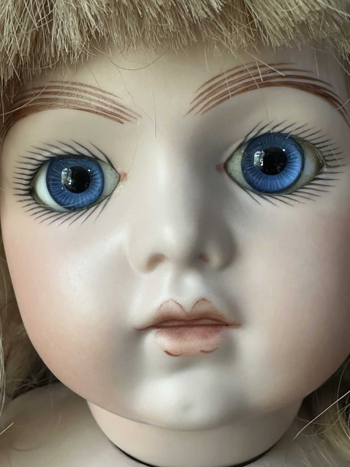 Vintage Artist Reproduction of Antique French Bru Jne 20” Doll Porcelain Head
