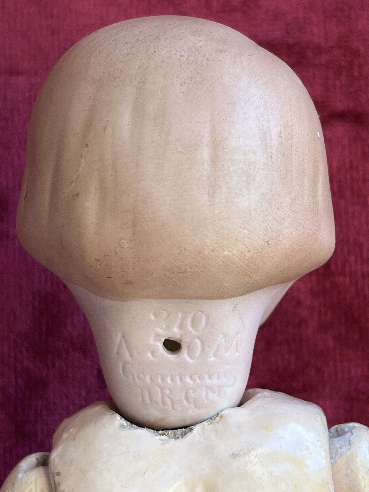 Antique German 11” Armand Marseille 210 Googly Eye Jointed Body Bisque Head Doll