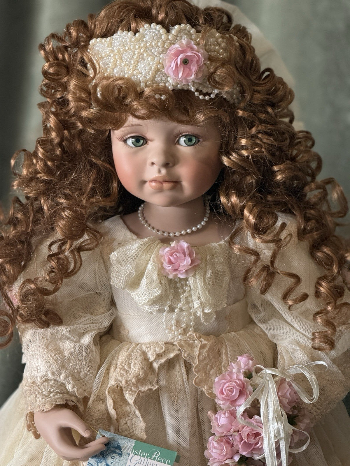 Porcelain 25” Doll “Chapel Of Love” by Pamela Erff LE 750 Tag
