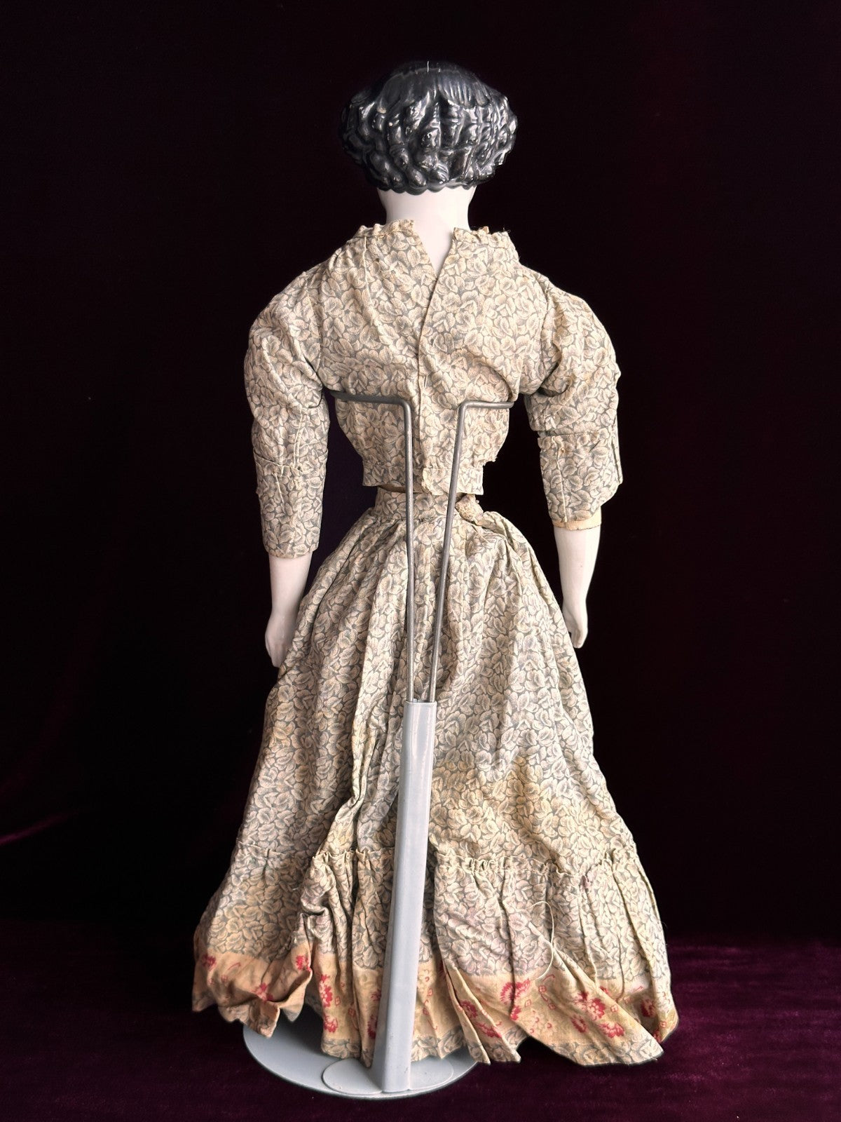 Antique German 18.5” Flat Top Highbrow China Shoulder Head Doll