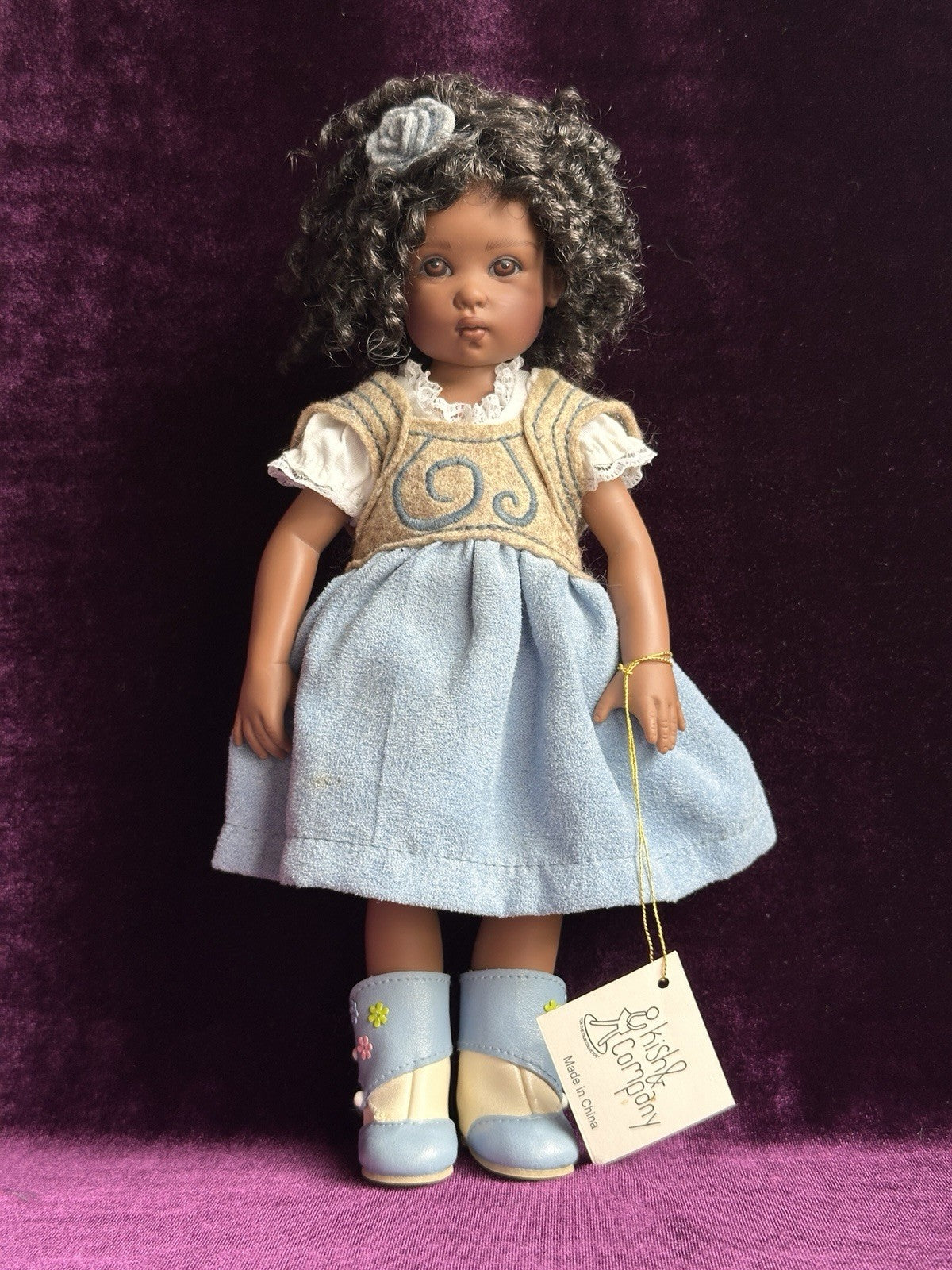 Helen Kish & Company Bitty Belle Magnifique 11" African American Doll with Tag