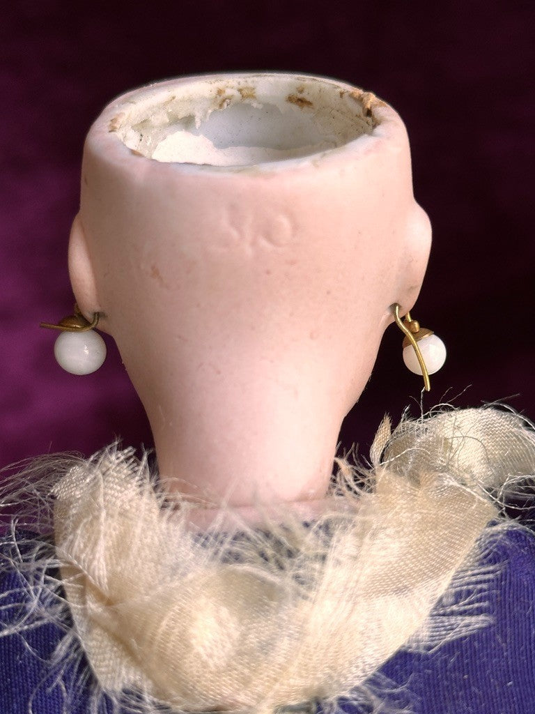 Rare Antique French Petite 11" Jumeau (?) Bisque Head Regional Fashion Doll