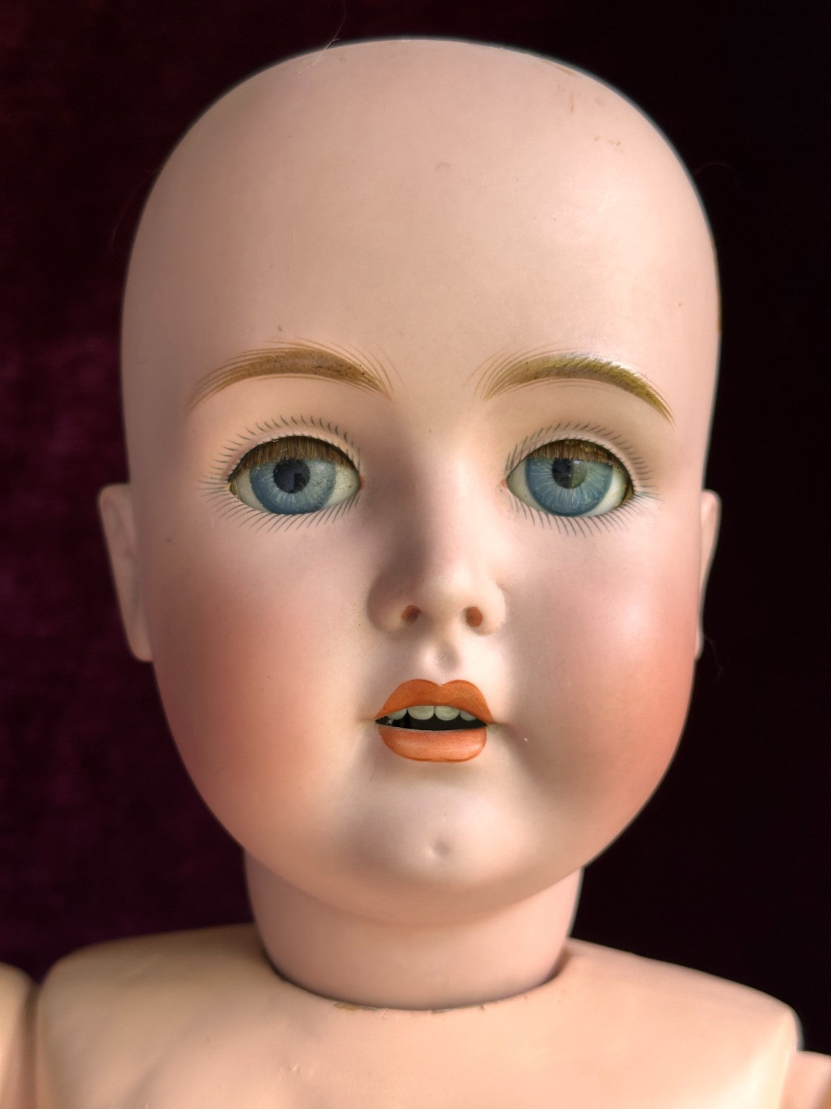 Large Lifelike Antique German 30” Kestner 171 Bisque Head Doll